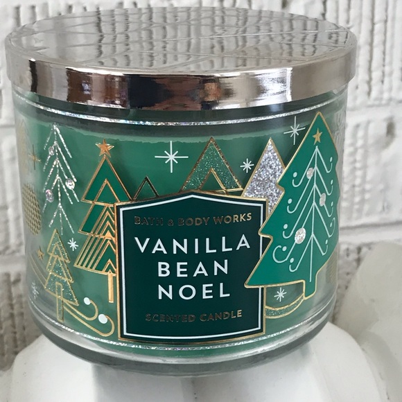 Bath Body Works Vanilla Bean Noel Holiday Candle Nwt